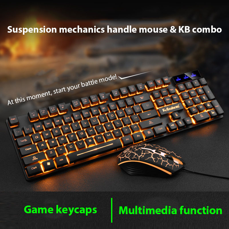 Gaming Keyboard And Mouse Combo Wireless - Zestaw klawiatury i myszy KM320 Wodoodporna,