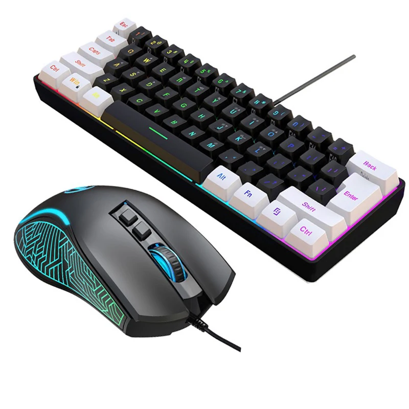 Gaming Keyboard And Mouse Combo Wireless - Zestaw Klawiatura i Mysz 60% do