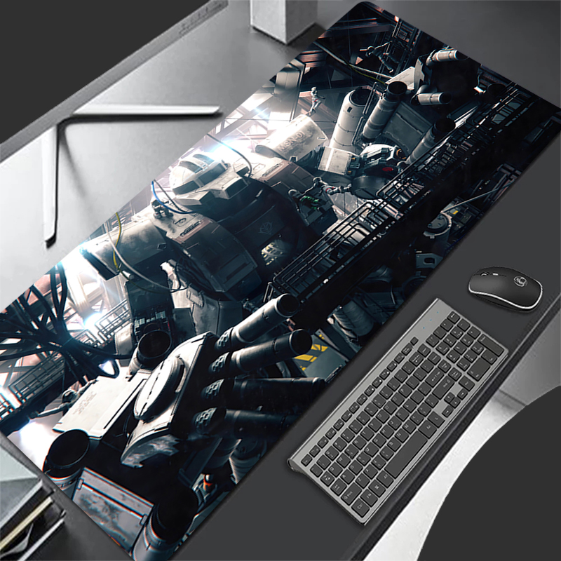 Gaming Keyboard Non Mechanical - Duża podkładka pod mysz Mechaniczny Wojownik