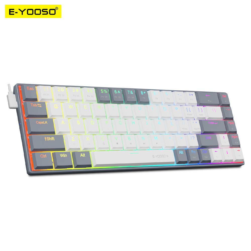 Gaming Keyboard Budget - E-YOOSO klawiatura mechaniczna A68 RGB Mini