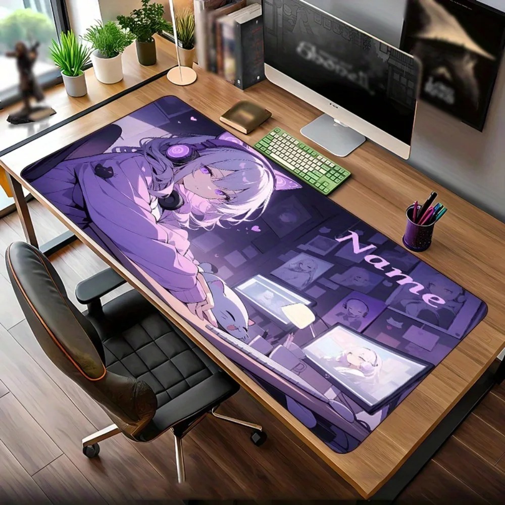 Gaming Keyboard Name - Duża podkładka na biurko z motywem