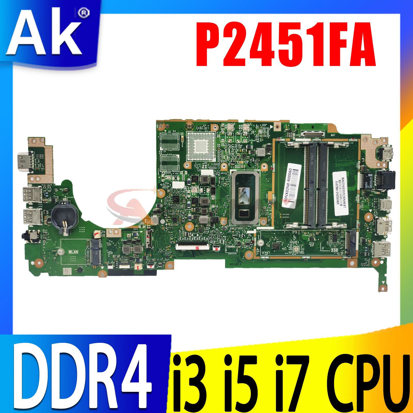 Intel Cpu Core I7 - Płyta główna P2451FA do laptopów ASUS