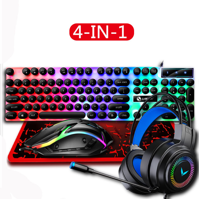 Gaming Keyboard Mouse And Headset Combo - Zestaw klawiatury i myszy do gier