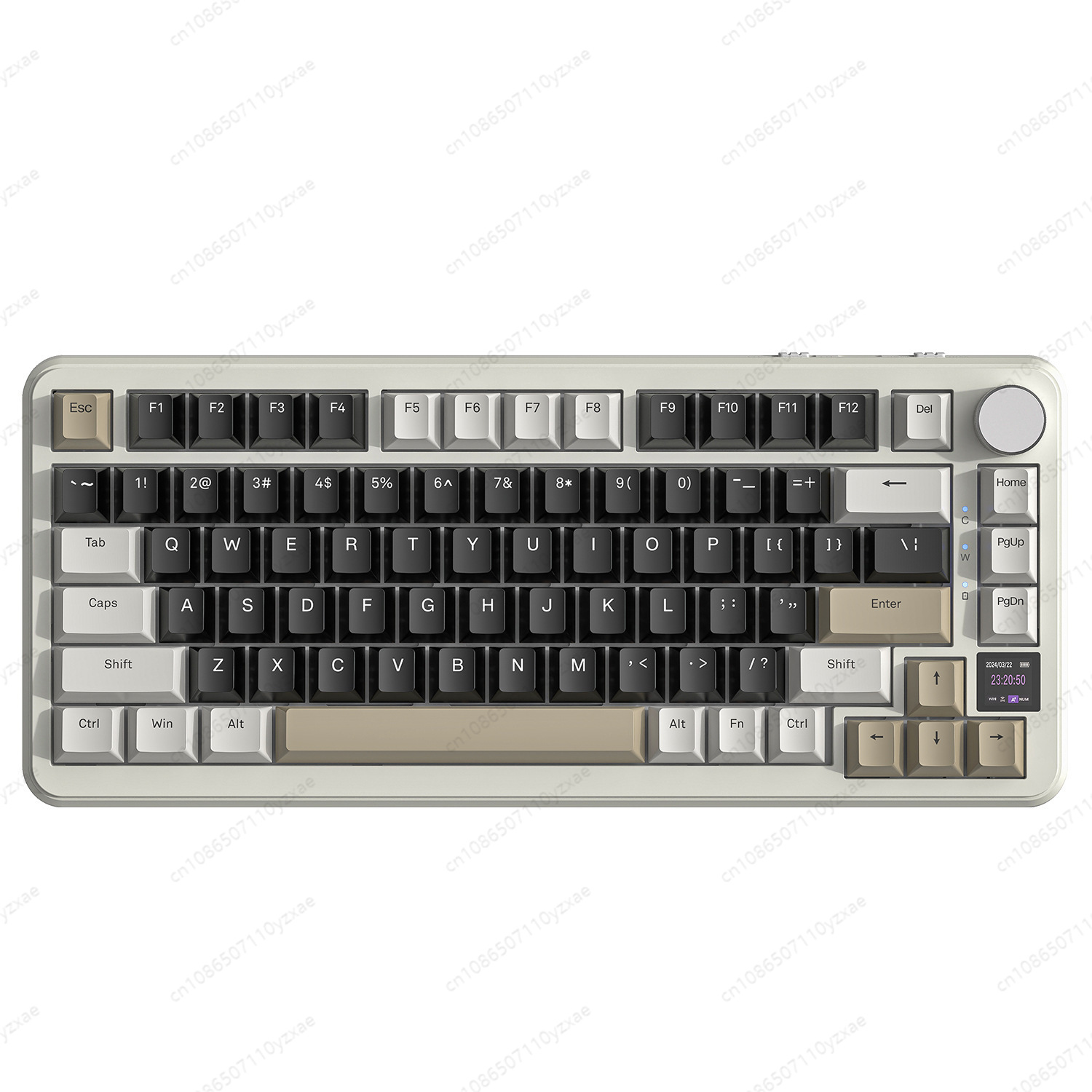 Gaming Keyboard No Rgb - Nowa klawiatura mechaniczna AL66 2024, aluminiowa,