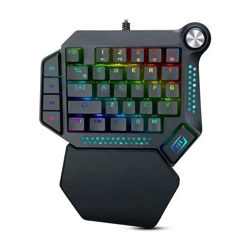 Gaming Keyboard Training - AEF6 Jednoręczna Mechaniczna Klawiatura Gamingowa z