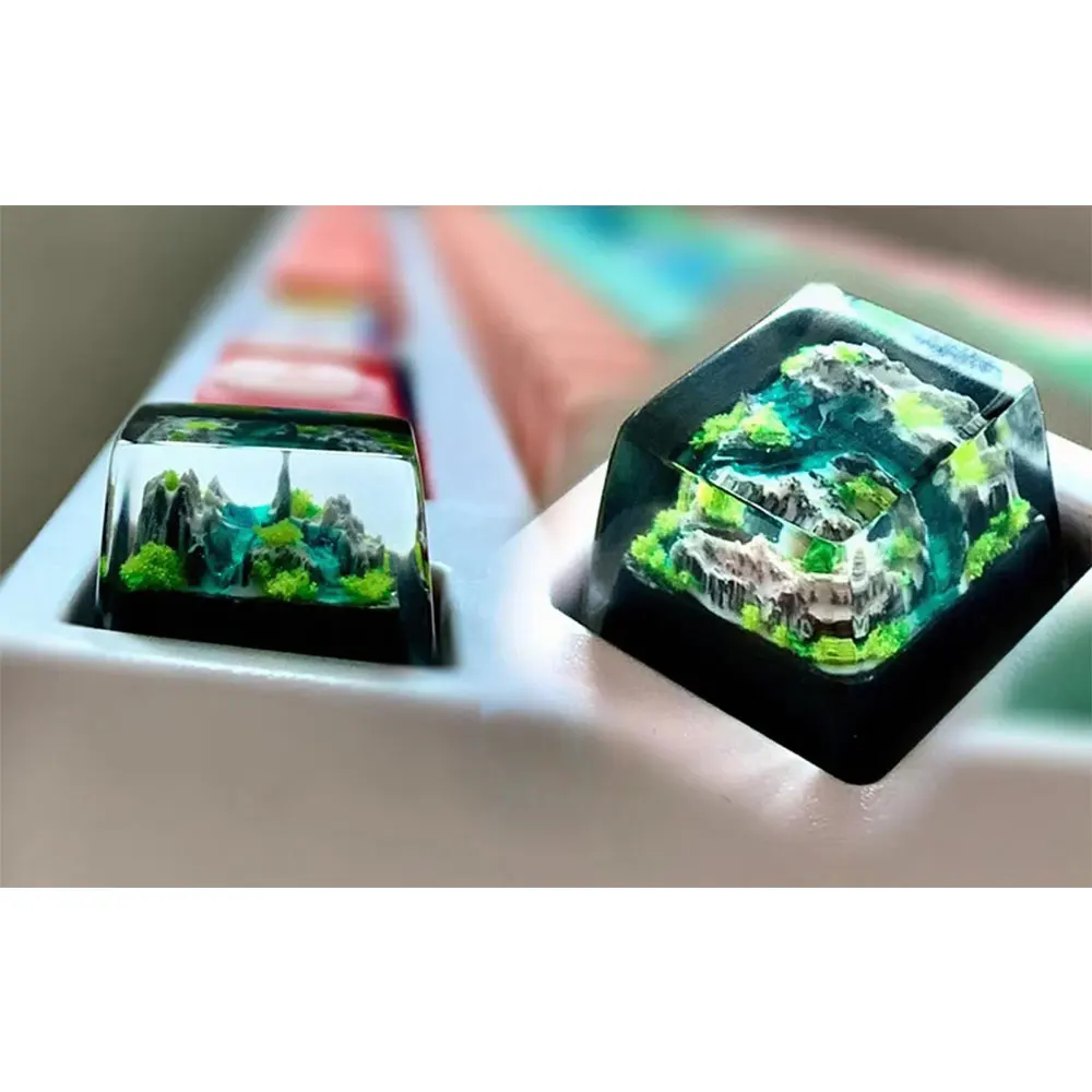 Gaming Keyboard No Rgb - Klawisze Mountain and Sea Artisan Resin