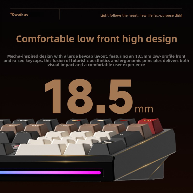 Klawiatura mechaniczna WEIKAV  – Gaming Keyboard Wireless recenzja i cena