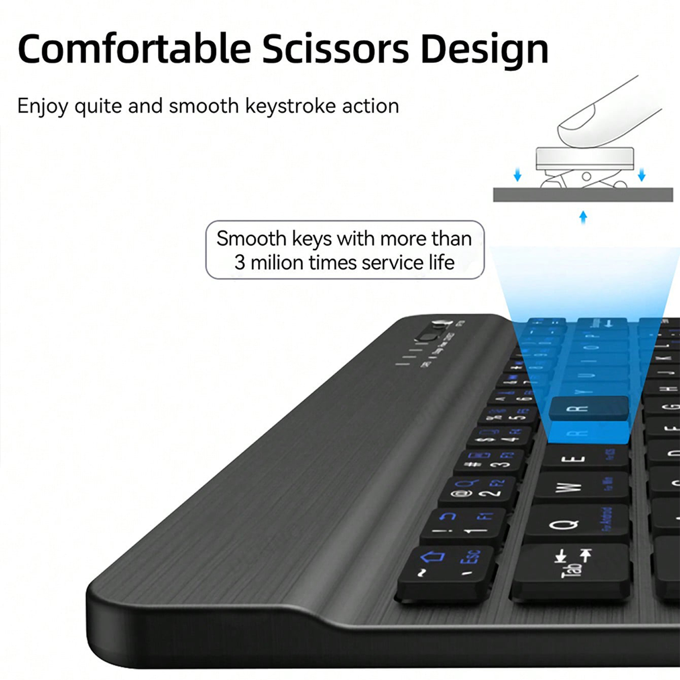 Wielojęzyczna klawiatura do ta – Gaming Keyboard Wireless recenzja i cena