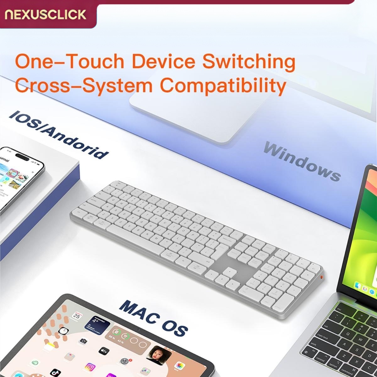 Klawiatura bezprzewodowa Nexus – Keyboard Gaming Mac recenzja i cena