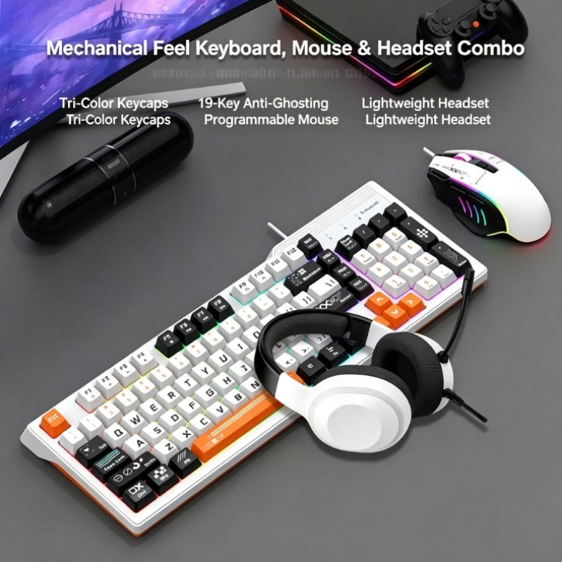 K8pro 3 w 1 Zestaw Gamingowy:  – Gaming Keyboard Mouse Combo recenzja i cena