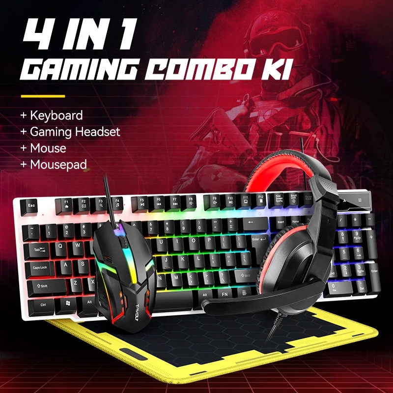 NOWE Zestawy Klawiatury i Mysz – Gaming Keyboard Mouse Combo recenzja i cena