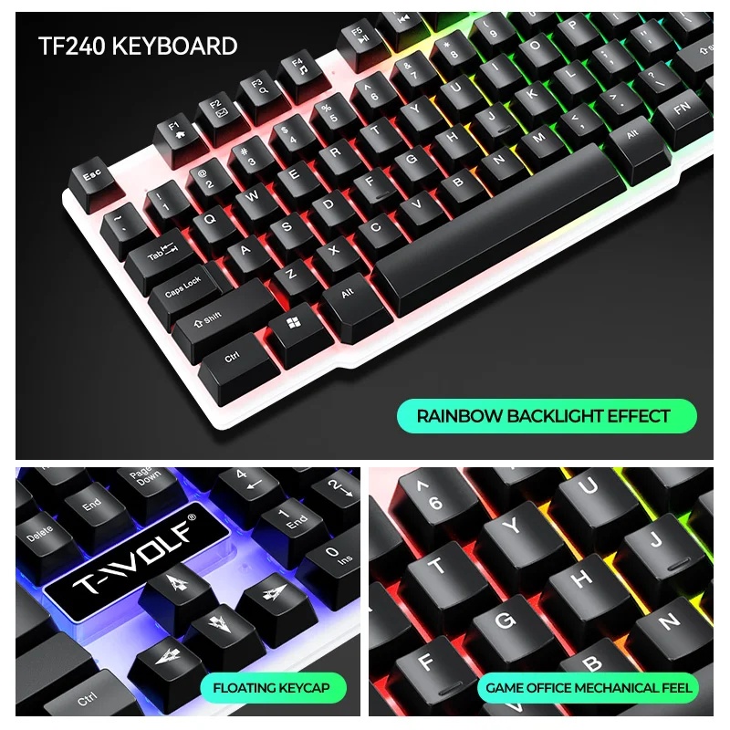 NOWE Zestawy Klawiatury i Mysz – Gaming Keyboard Mouse Combo recenzja i cena