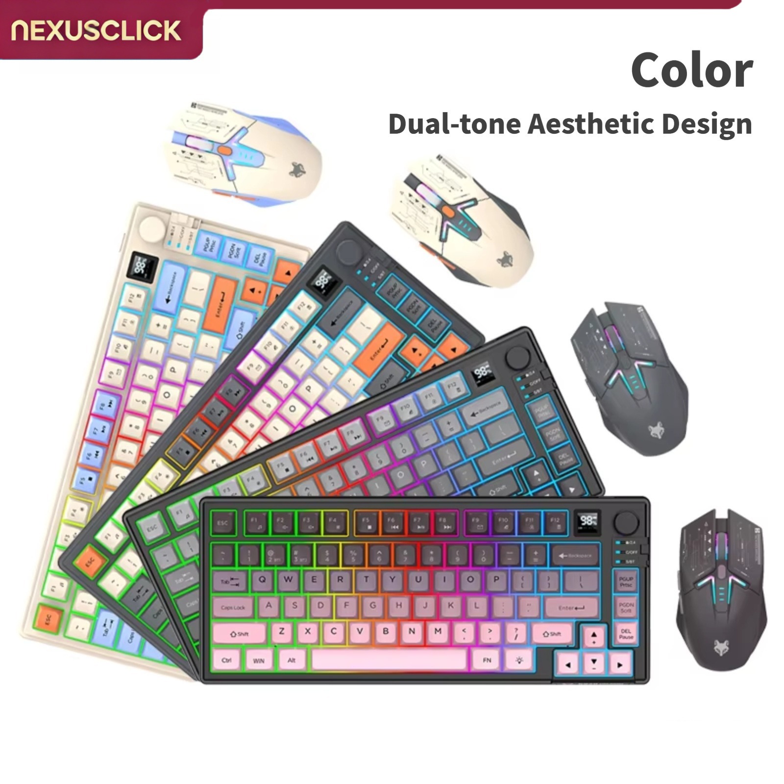 Zestaw klawiatury i myszy Nexu – Gaming Keyboard And Mouse Combo Wireless recenzja i cena