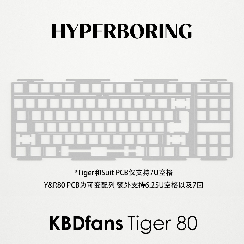 HYPERBORING Tiger80 Płytka poz – Gaming Keyboard Ergonomic recenzja i cena