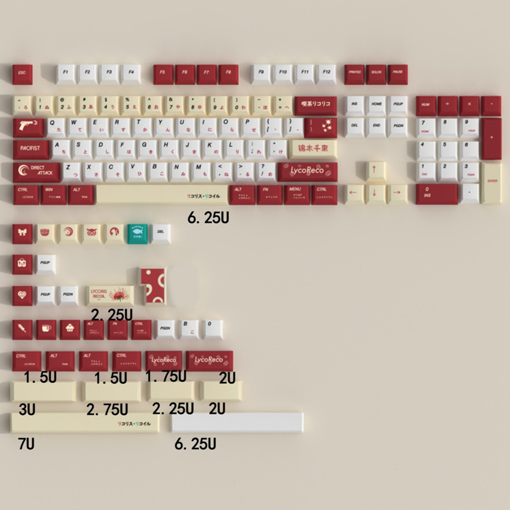 Lycoris Recoil Anime PBT Keyca – Gaming Keyboard Ergonomic recenzja i cena