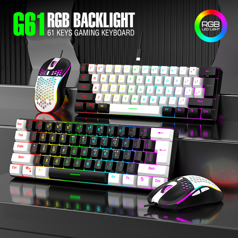 Zestawy Klawiatura i Mysz 60%  – Gaming Keyboard Mouse And Headset Combo recenzja i cena