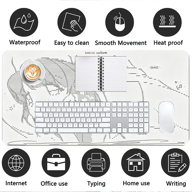 1 szt. Skórzana podkładka pod  – Gaming Keyboard And Mouse recenzja i cena